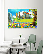 Obraz V šírom poli zámoček 1410